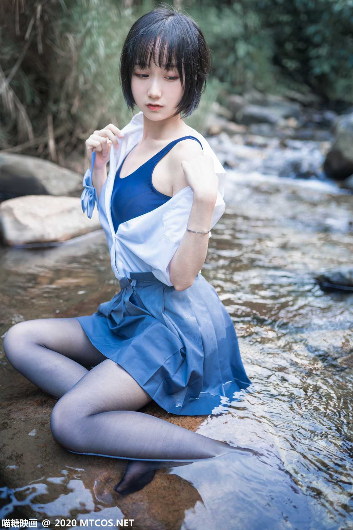 图片[25]-[喵糖映画] JKL.016 溪边JK制服 在线浏览 – 速更版-美库