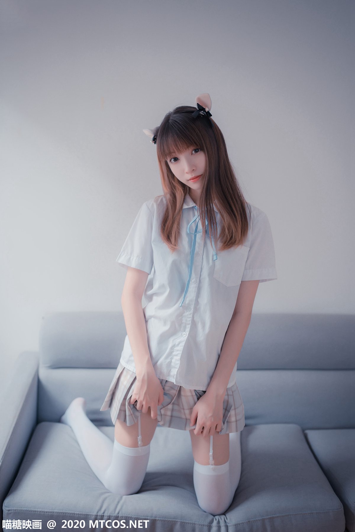 图片[5]-[喵糖映画] JKL.019 猫耳JK制服 在线浏览 – 速更版-美库