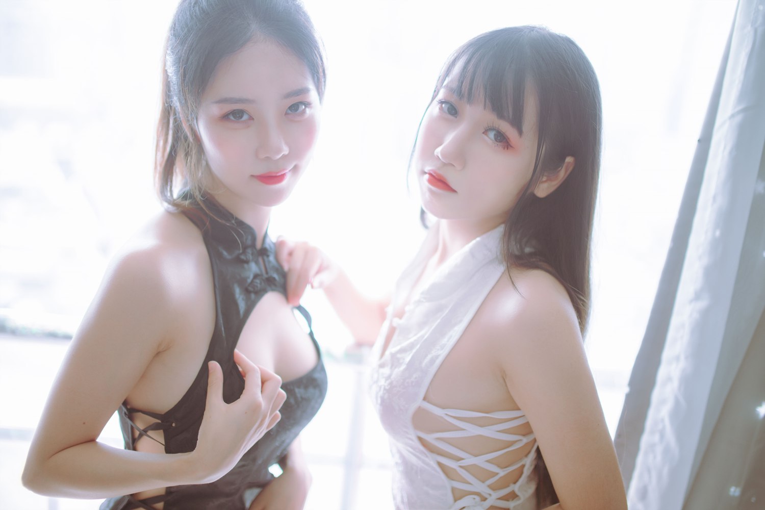 图片[14]-微博人气Coser@抖娘-利世 抖娘×不呆猫 黑白旗袍双子 在线浏览 – 速更版-美库