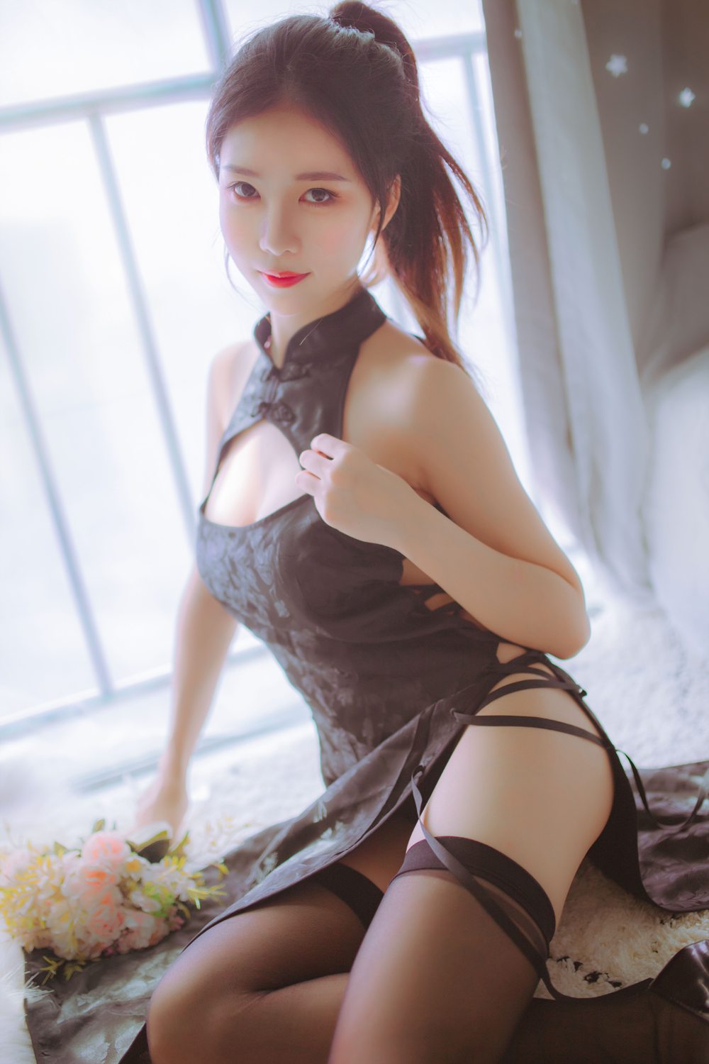 图片[36]-微博人气Coser@抖娘-利世 抖娘×不呆猫 黑白旗袍双子 在线浏览 – 速更版-美库