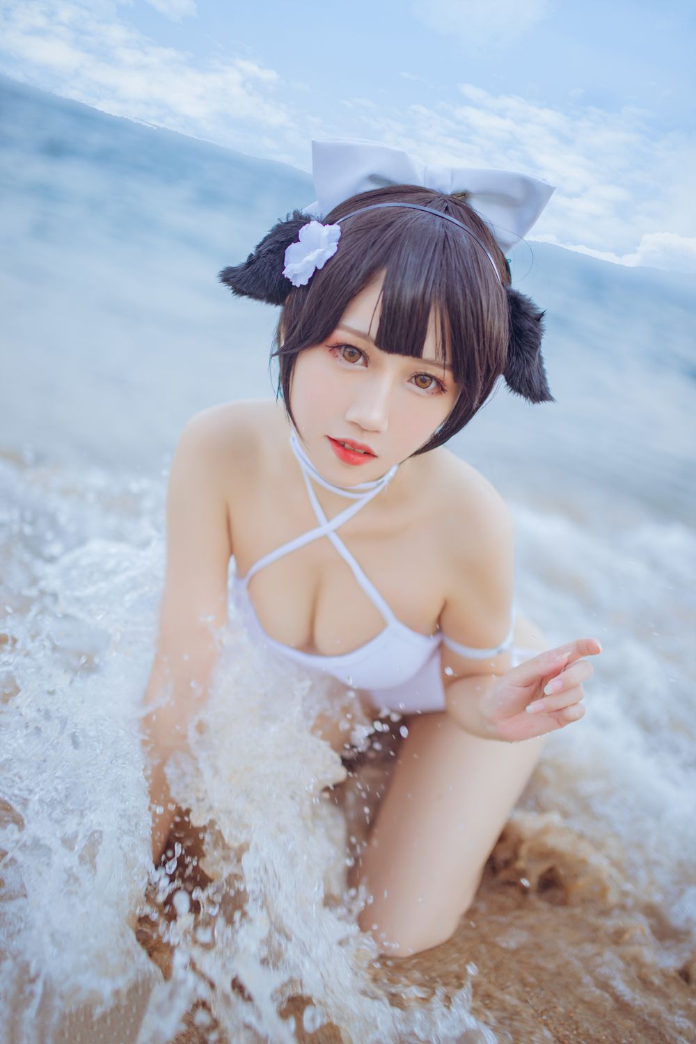 图片[23]-微博人气Coser@抖娘-利世 抖娘×不呆猫 獒犬海边泳装 在线浏览 – 速更版-美库
