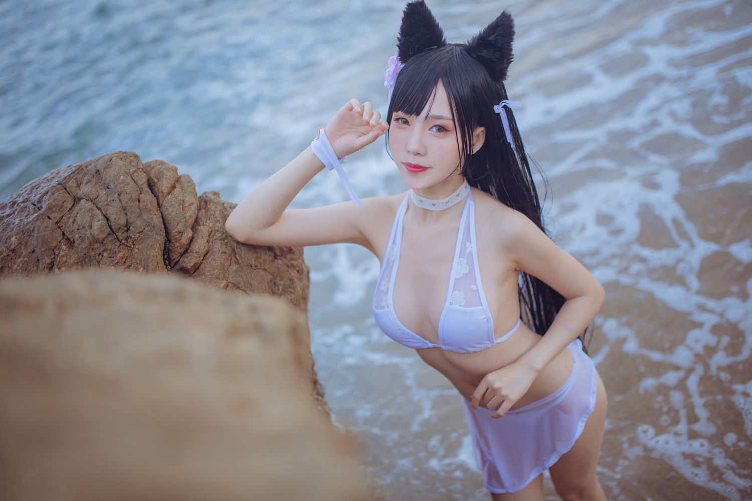 图片[30]-微博人气Coser@抖娘-利世 抖娘×不呆猫 獒犬海边泳装 在线浏览 – 速更版-美库