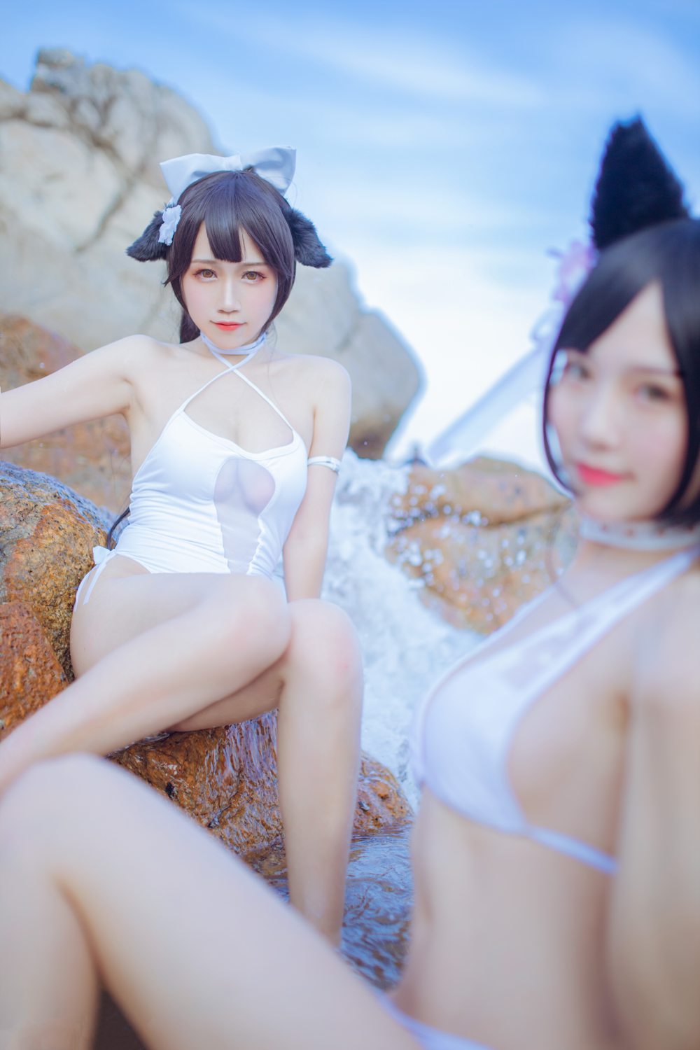 图片[39]-微博人气Coser@抖娘-利世 抖娘×不呆猫 獒犬海边泳装 在线浏览 – 速更版-美库