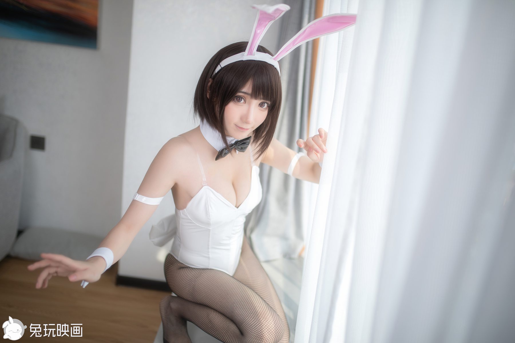 图片[4]-兔玩映画 兔女郎 Vol.056 白色 在线浏览 – 速更版-美库