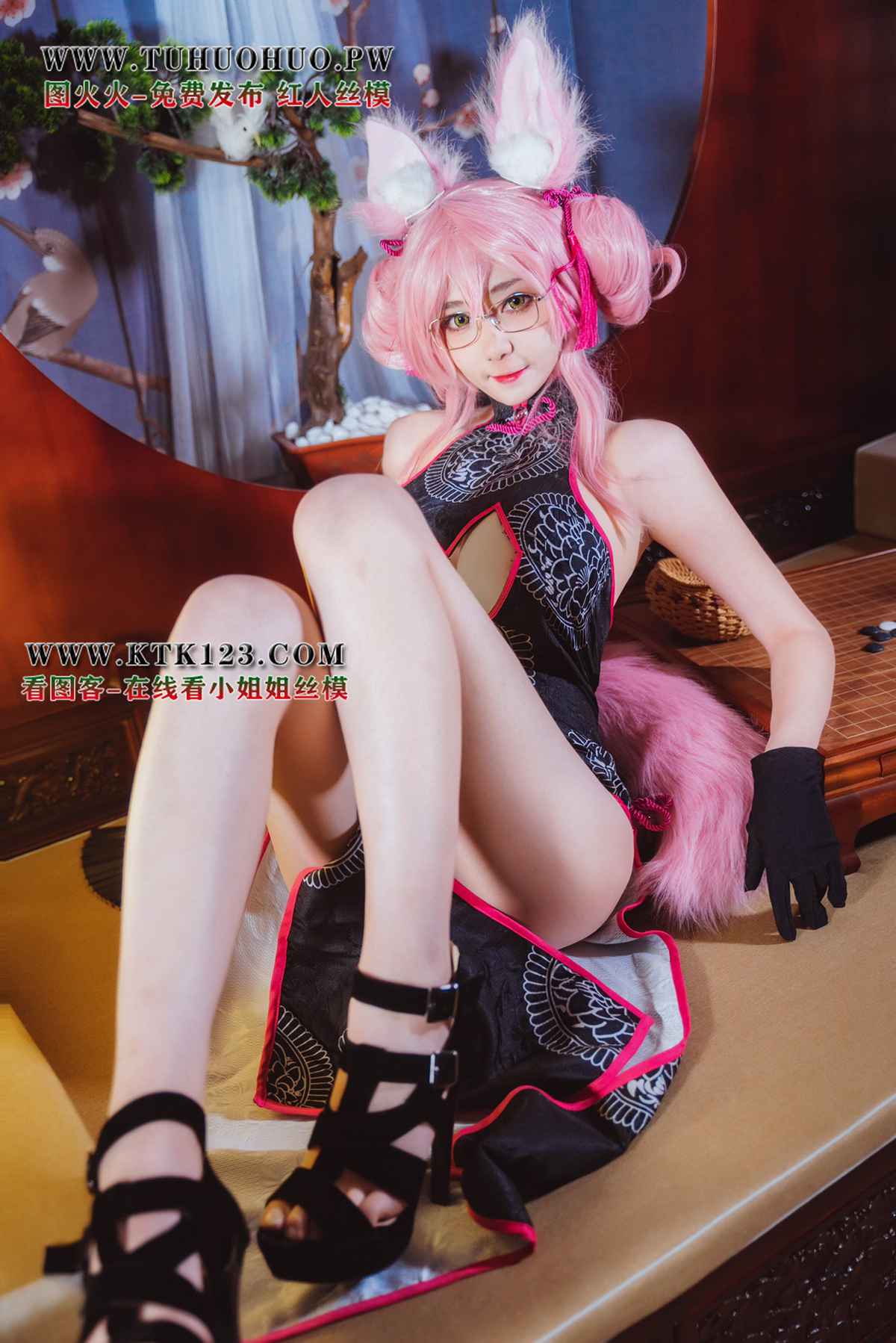 图片[2]-南桃Momoko 玉藻前旗袍 在线看图-翎羽暗房
