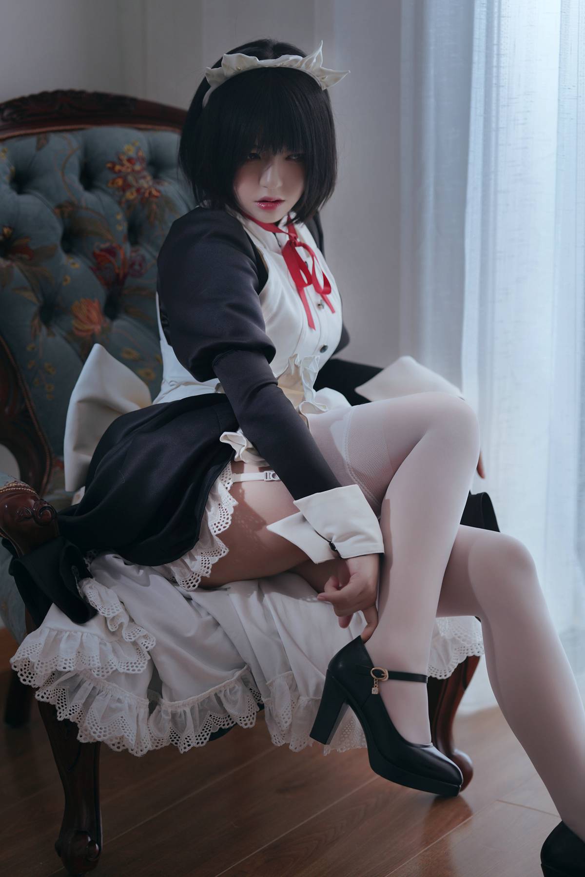 图片[3]-微博人气Coser@半半子 嫌パン メイド [52P] – 速更版-美库