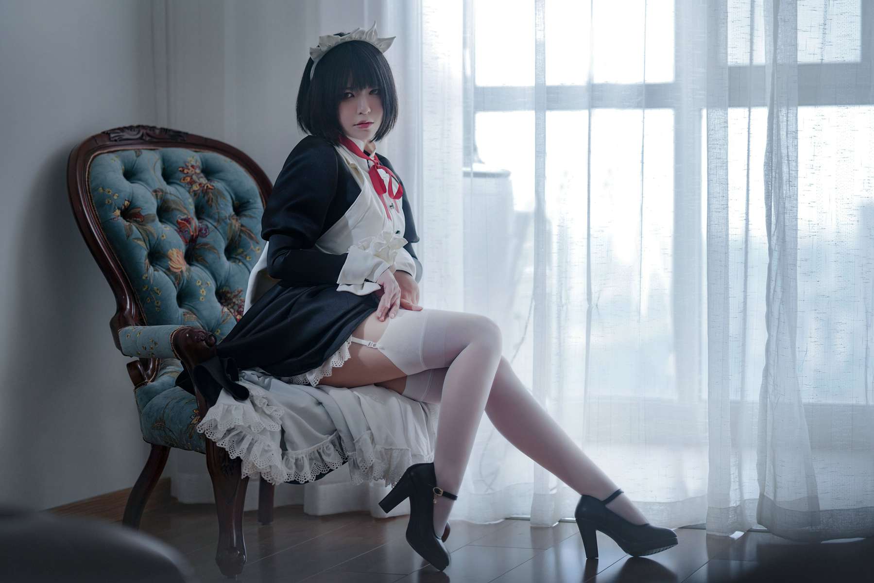图片[7]-微博人气Coser@半半子 嫌パン メイド [52P] – 速更版-美库
