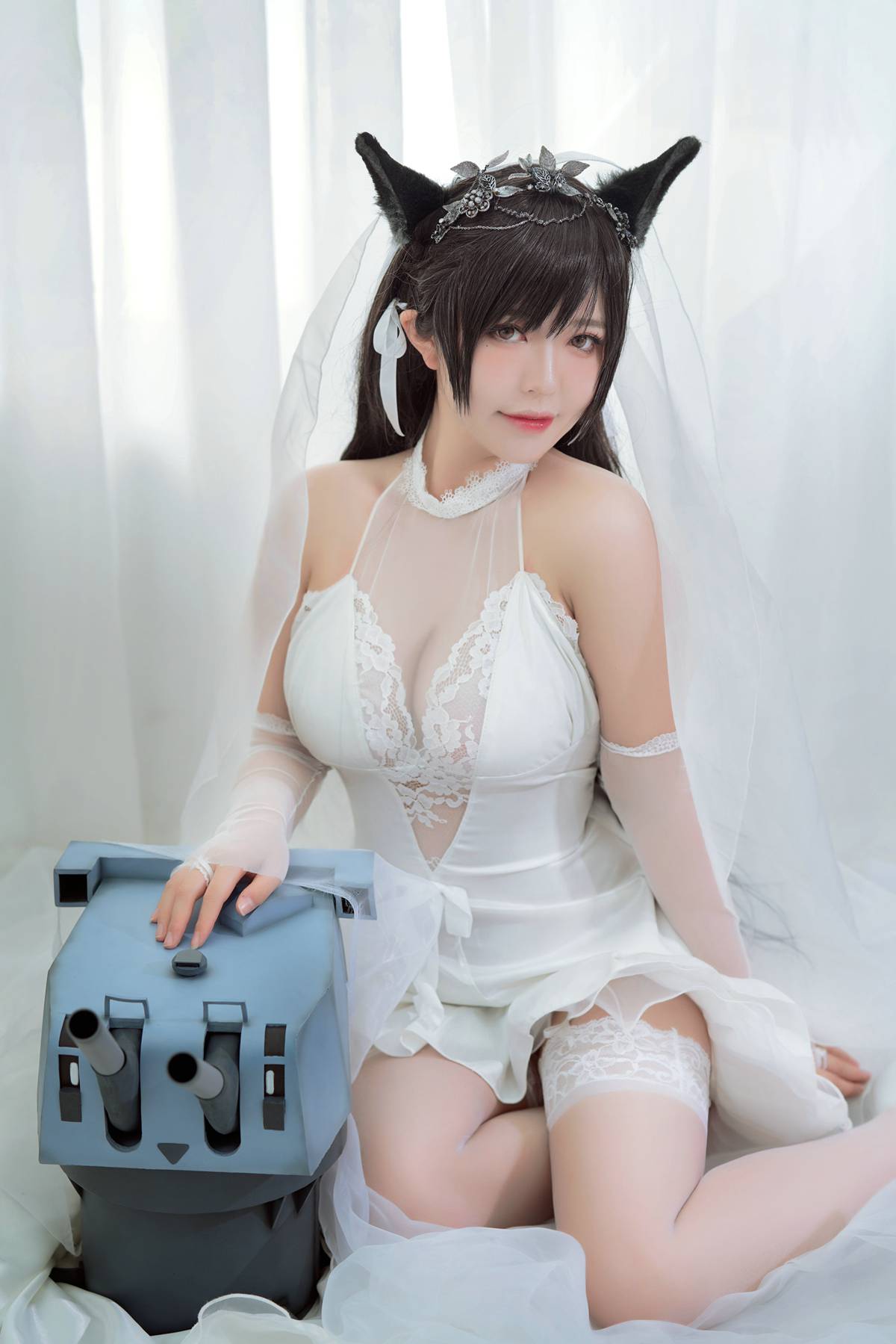 图片[2]-微博人气Coser@半半子 爱宕花嫁 [29P]-翎羽暗房