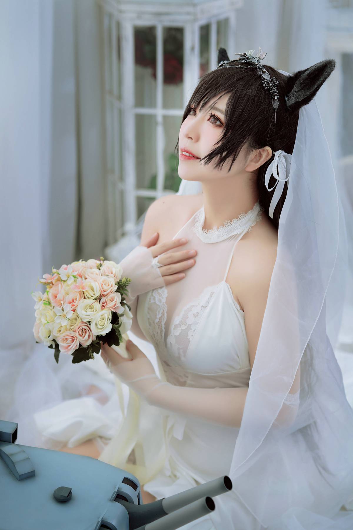 图片[13]-微博人气Coser@半半子 爱宕花嫁 [29P] – 速更版-美库