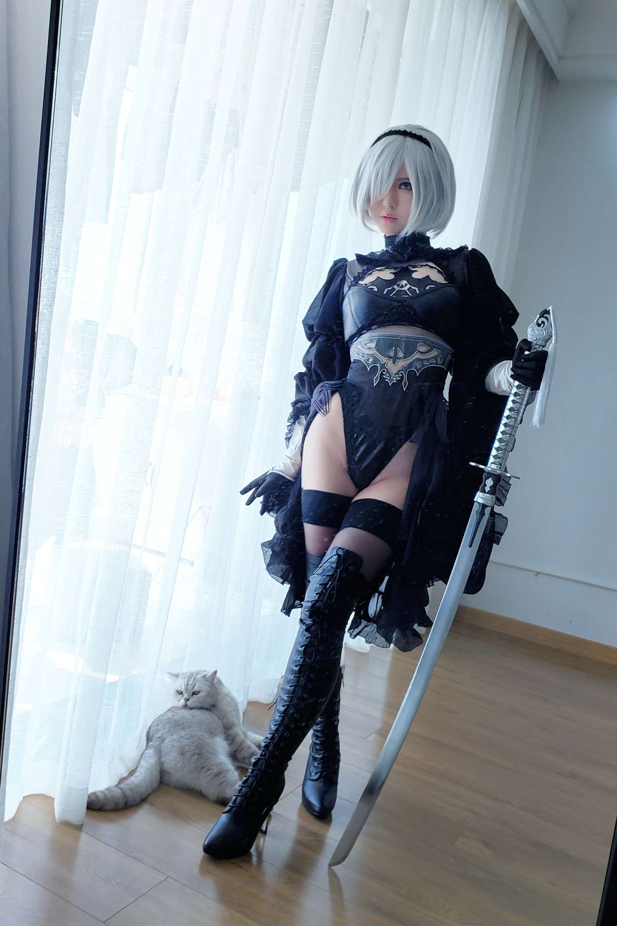 图片[99]-微博人气Coser@半半子 二号B型 [99P] – 速更版-美库