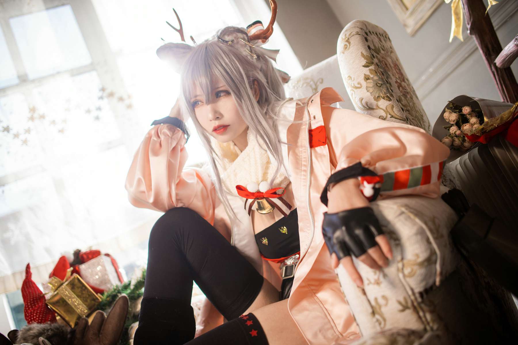 图片[6]-人气动漫Coser@爱老师_PhD 明日方舟厚礼圣诞 [26P] – 速更版-美库