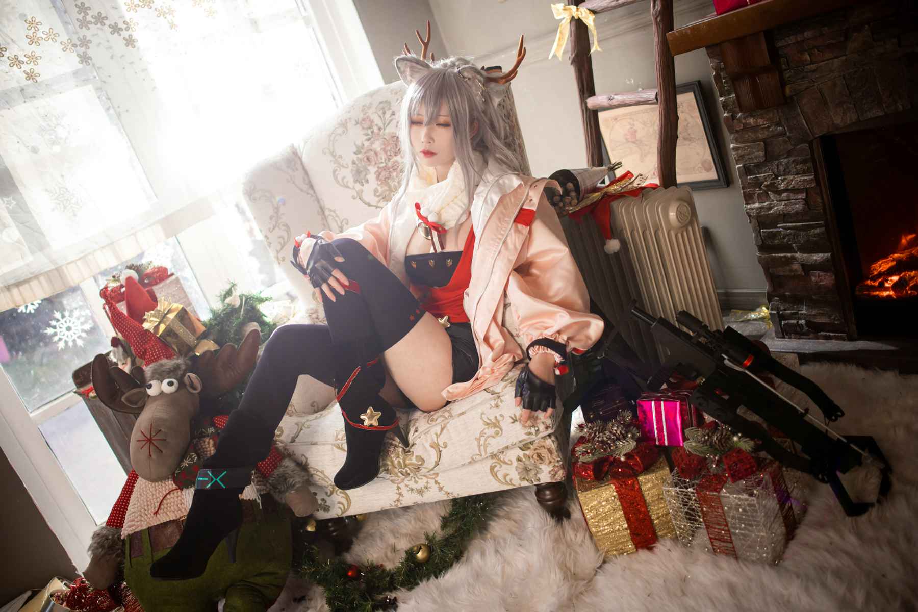 图片[27]-人气动漫Coser@爱老师_PhD 明日方舟厚礼圣诞 [26P] – 速更版-美库