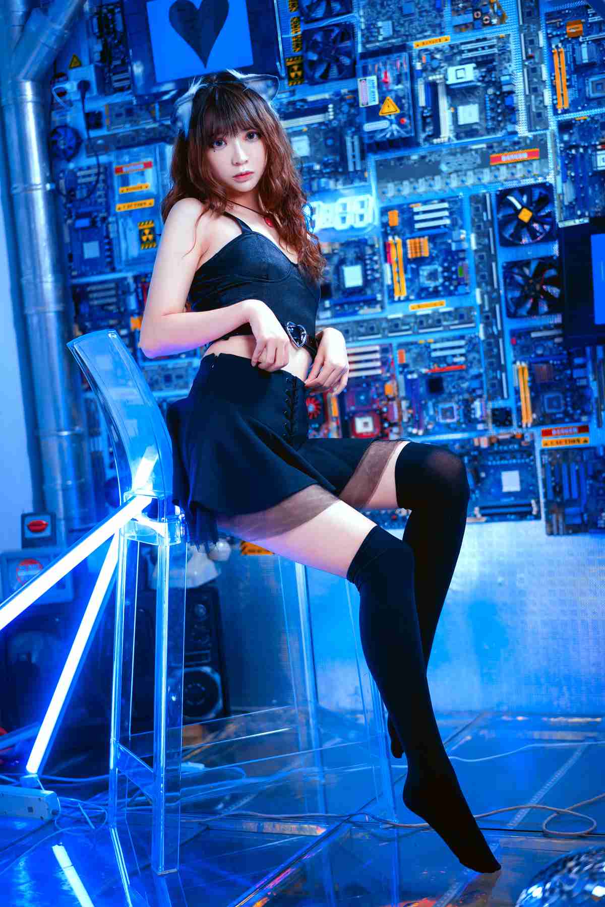 图片[3]-网红Coser@疯猫ss 幻象蓝猫[28P]-翎羽暗房