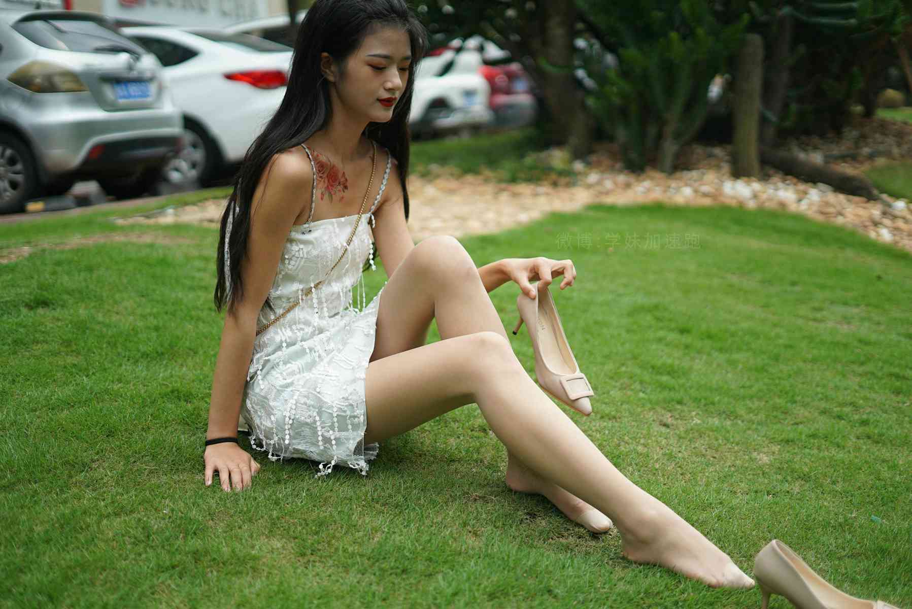 图片[69]-[学妹加速跑] 2020.09.03 XM079《草地上的绿茶jio-鹿酱》[98P] – 速更版-美库