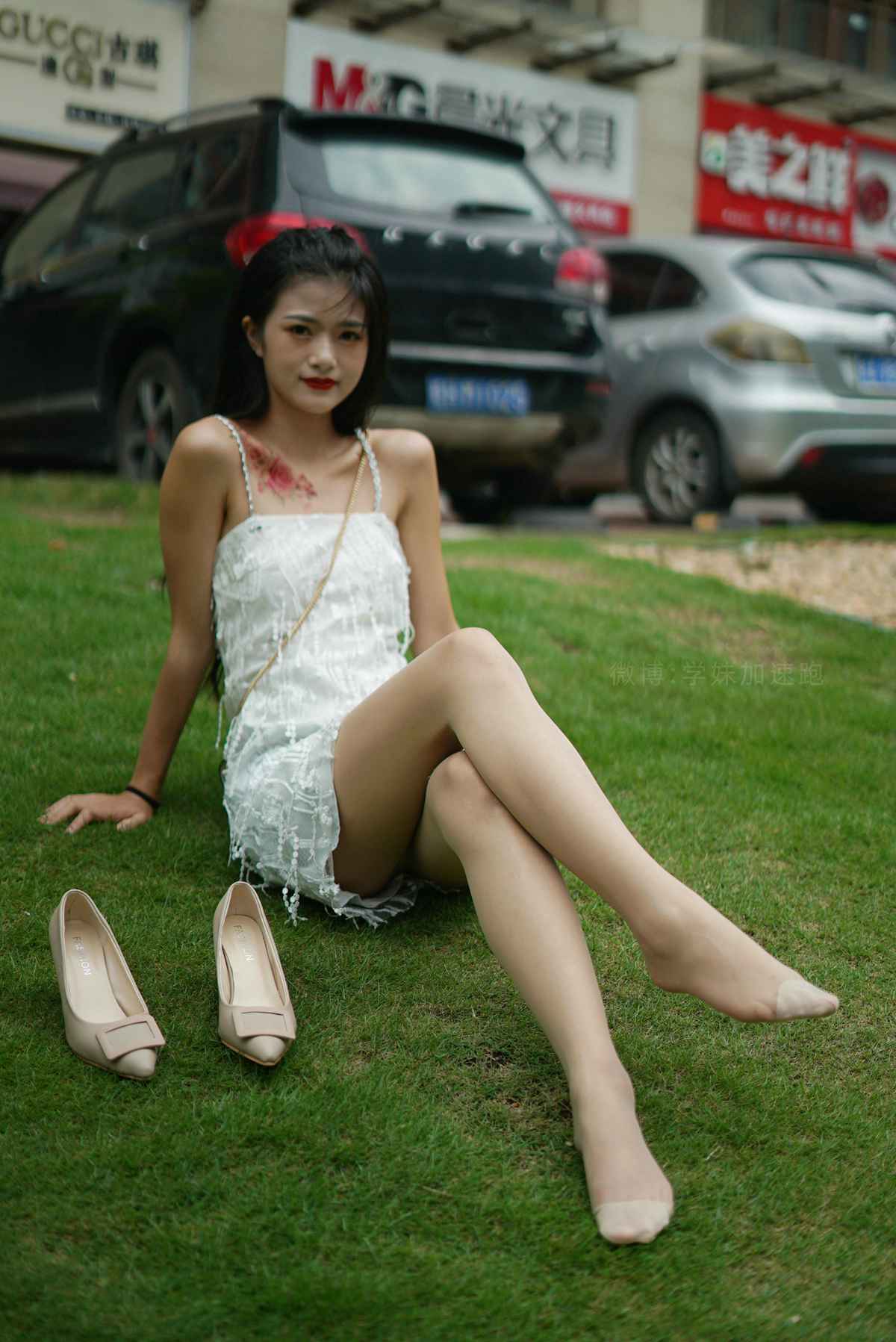 图片[30]-[学妹加速跑] 2020.09.03 XM079《草地上的绿茶jio-鹿酱》[98P] – 速更版-美库