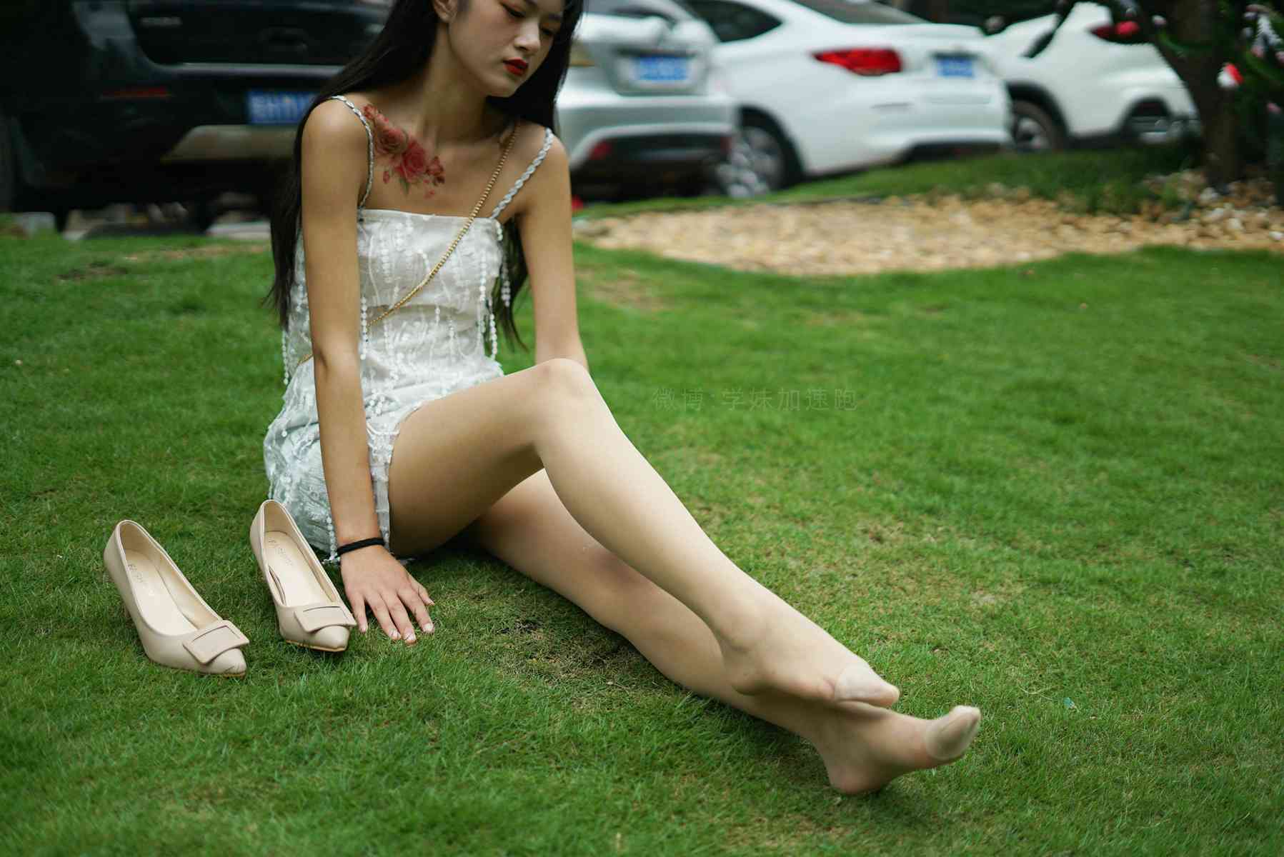 图片[84]-[学妹加速跑] 2020.09.03 XM079《草地上的绿茶jio-鹿酱》[98P] – 速更版-美库