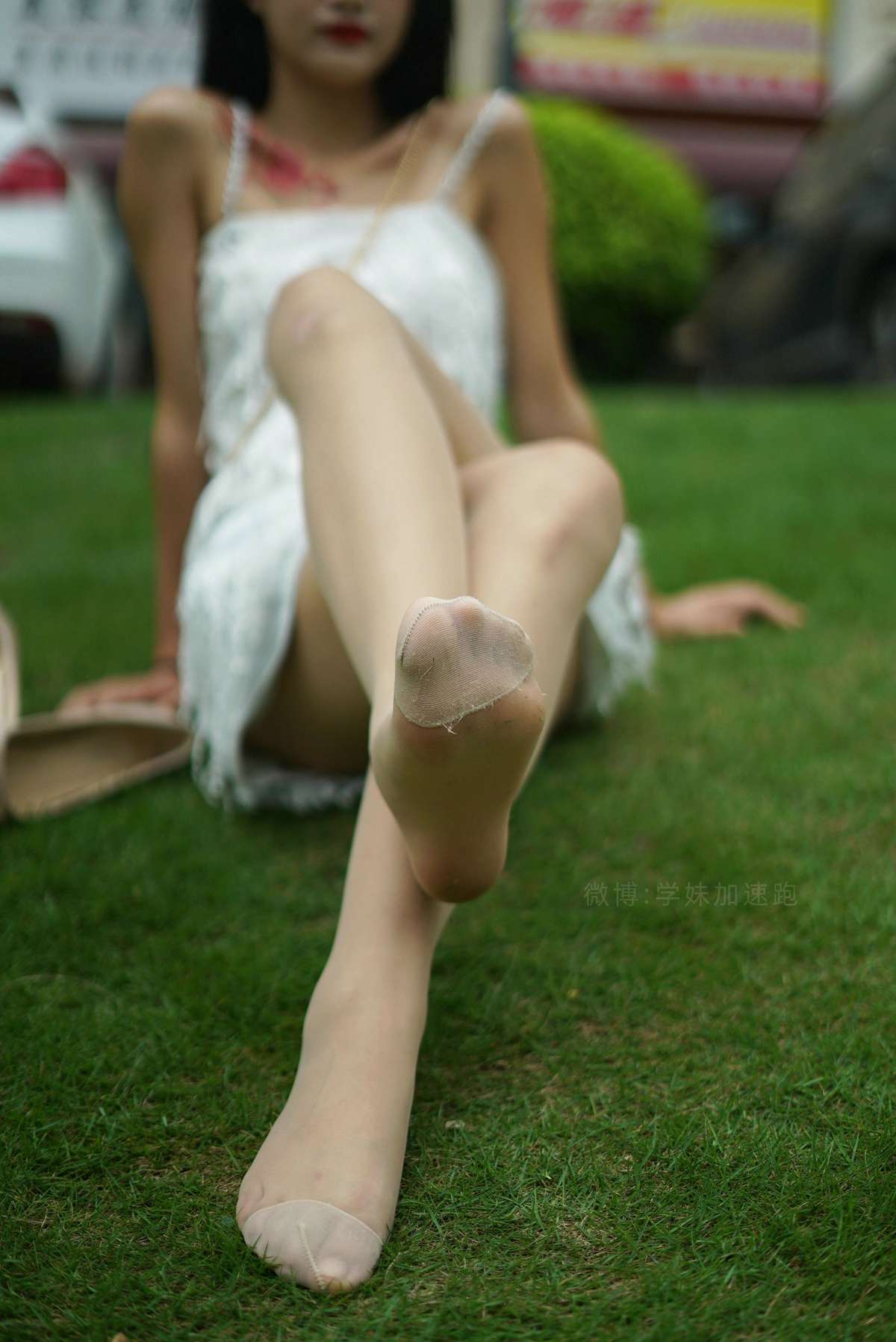 图片[85]-[学妹加速跑] 2020.09.03 XM079《草地上的绿茶jio-鹿酱》[98P] – 速更版-美库