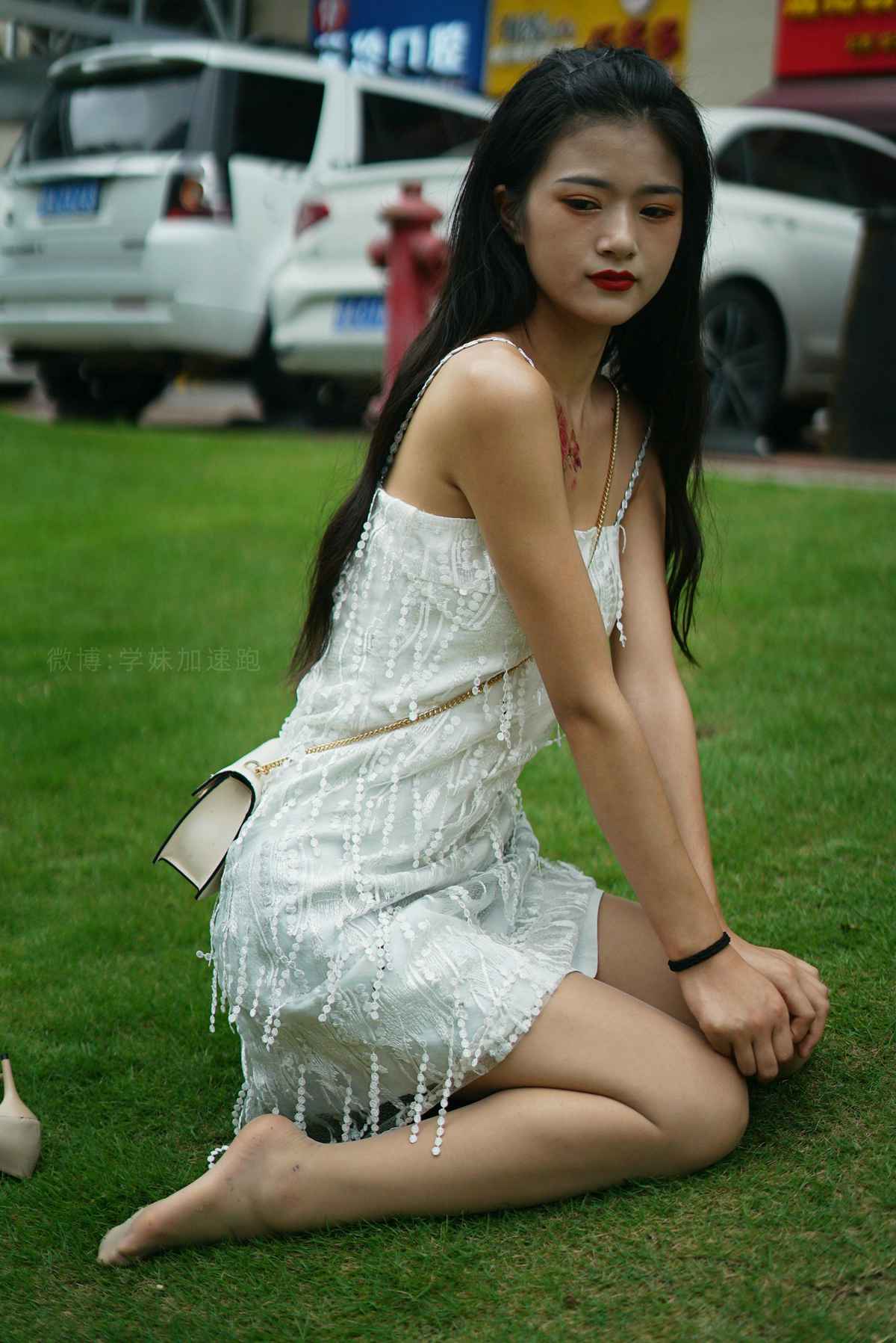 图片[93]-[学妹加速跑] 2020.09.03 XM079《草地上的绿茶jio-鹿酱》[98P] – 速更版-美库