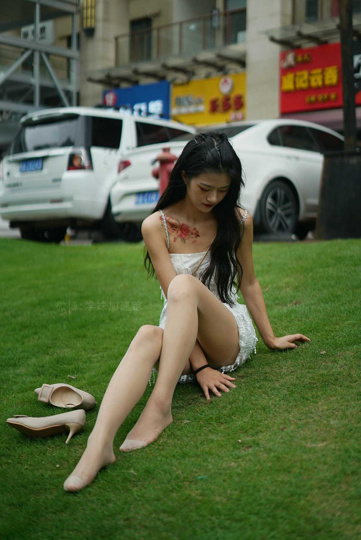 图片[18]-[学妹加速跑] 2020.09.03 XM079《草地上的绿茶jio-鹿酱》[98P] – 速更版-美库