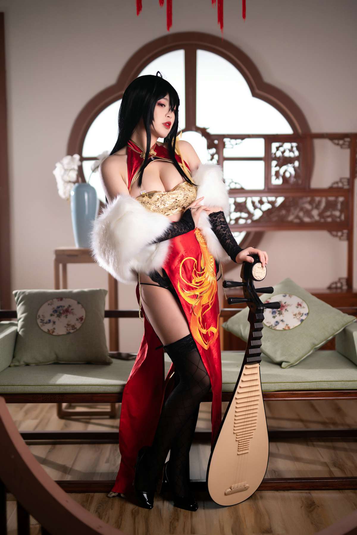 图片[15]-大凤-新年限定-白烨 旗袍 [63P] – 速更版-美库