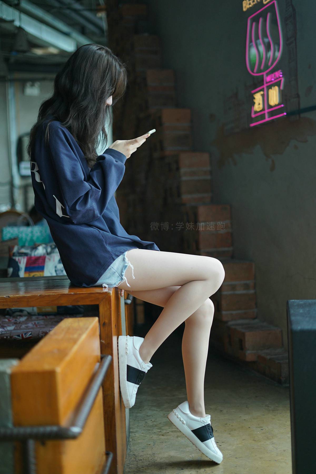 图片[20]-[学妹加速跑] XM087《腿玩年的腿-九九》[100P] – 速更版-美库