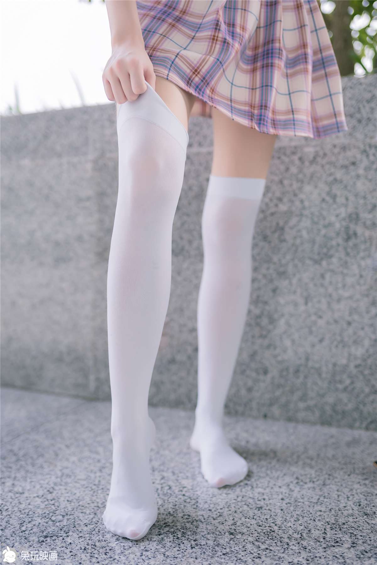 图片[20]-兔玩映画 C152 紫红色格裙 [40P] – 速更版-美库