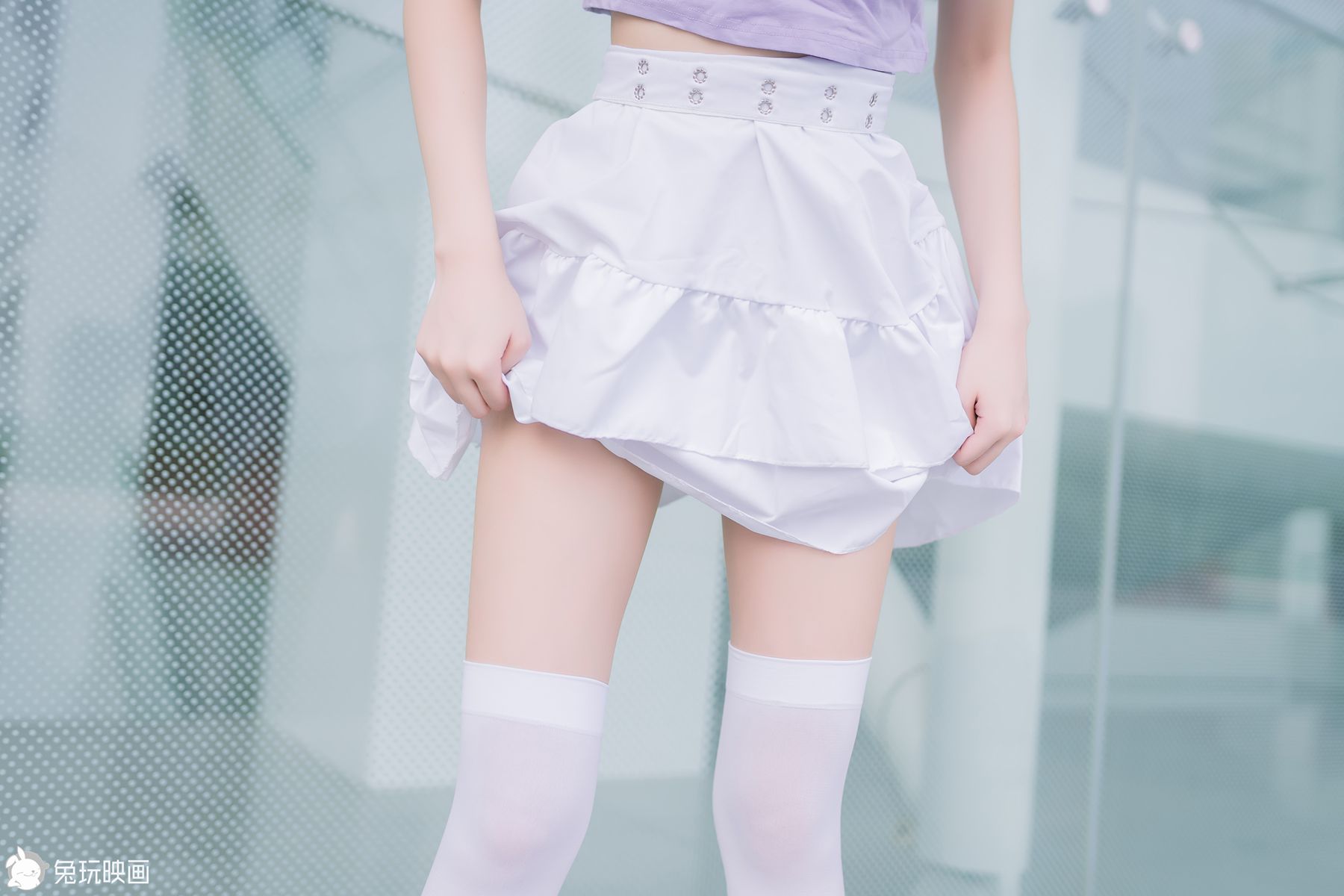 图片[7]-兔玩映画 C153 白裙白丝 [39P] – 速更版-美库
