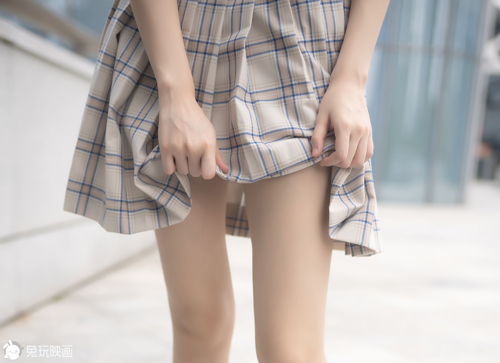 图片[8]-兔玩映画 C156 楼梯上的果腿格裙 [40P] – 速更版-美库