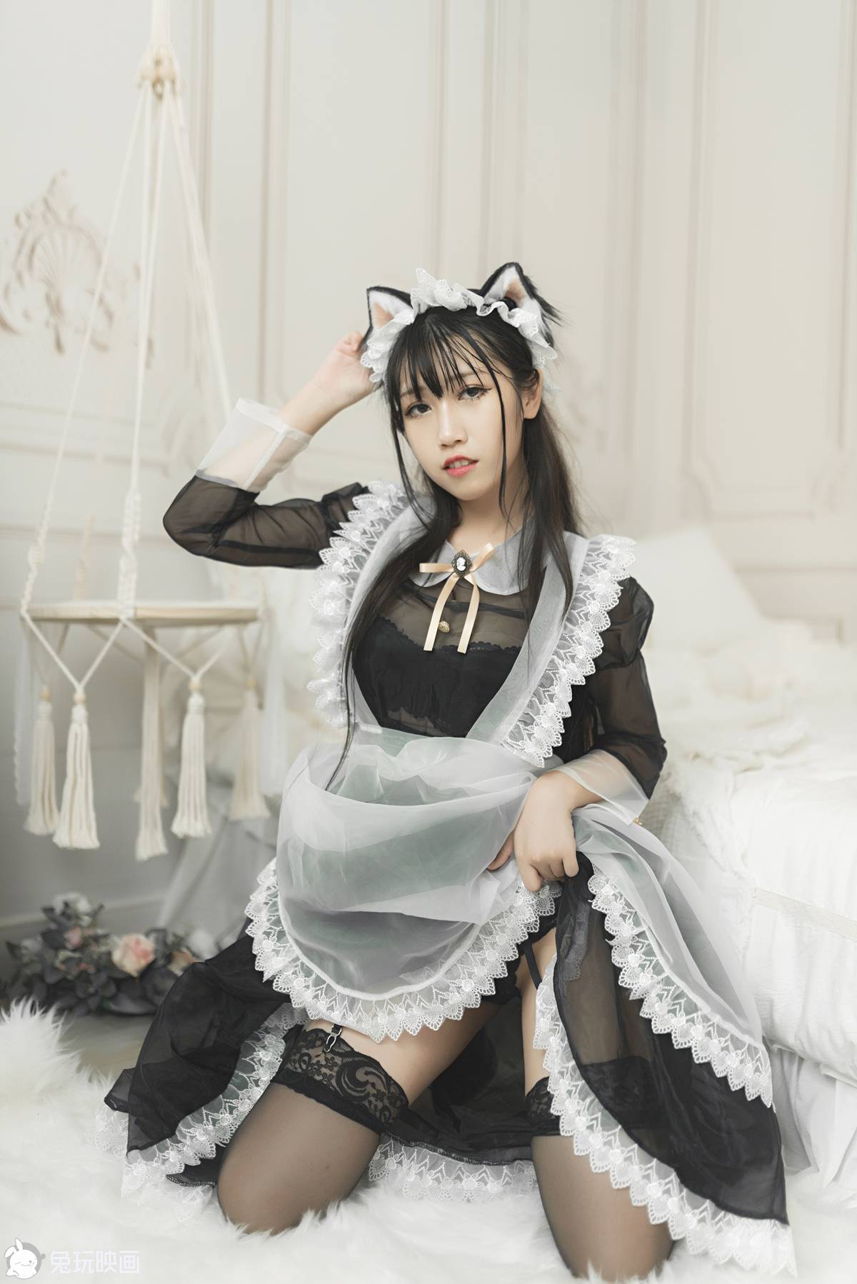 兔玩映画 C157 猫耳女仆装 [40P] – 雅色汇