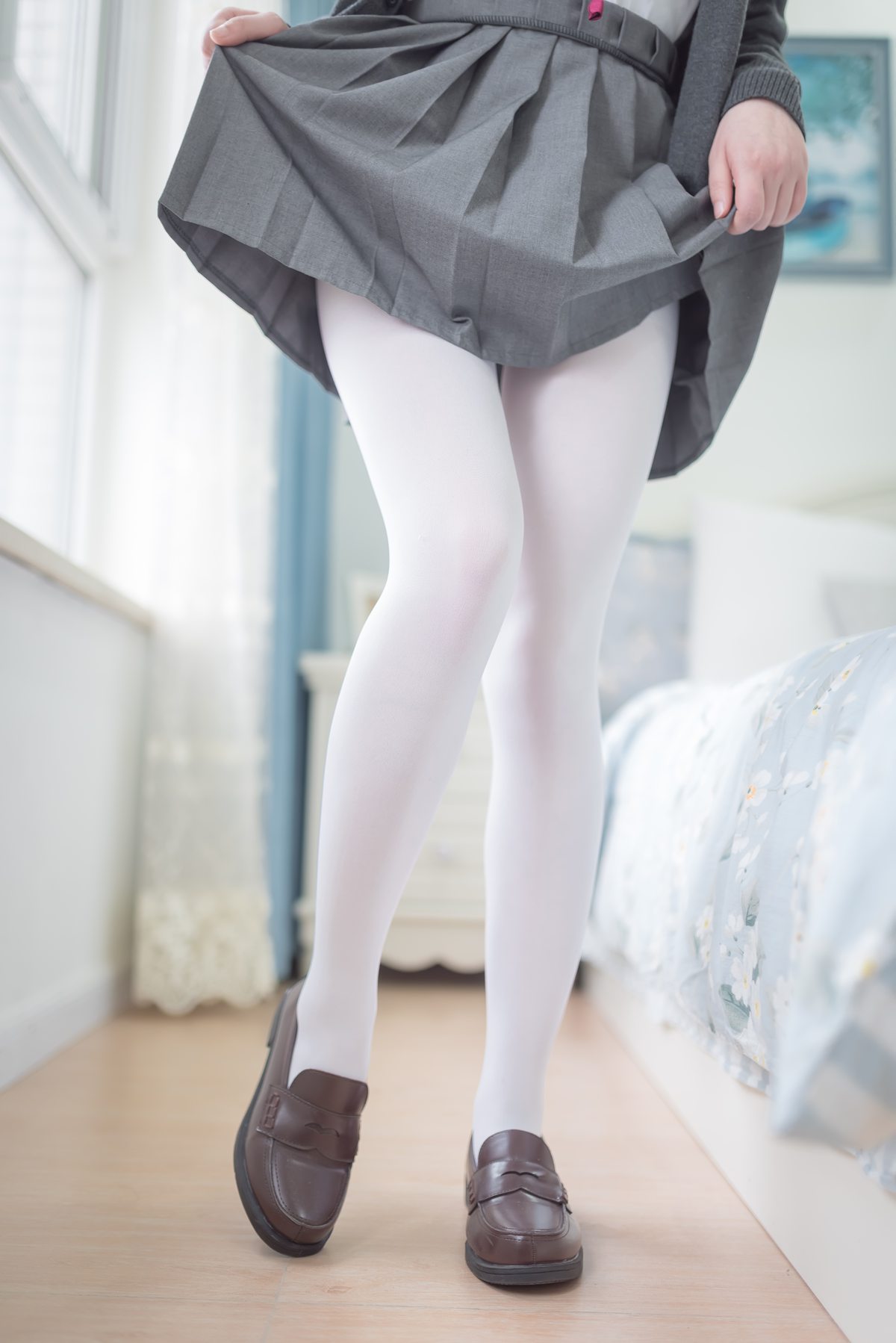 图片[3]-Cos小姐姐 雪琪 JK白丝 [46P]-翎羽暗房
