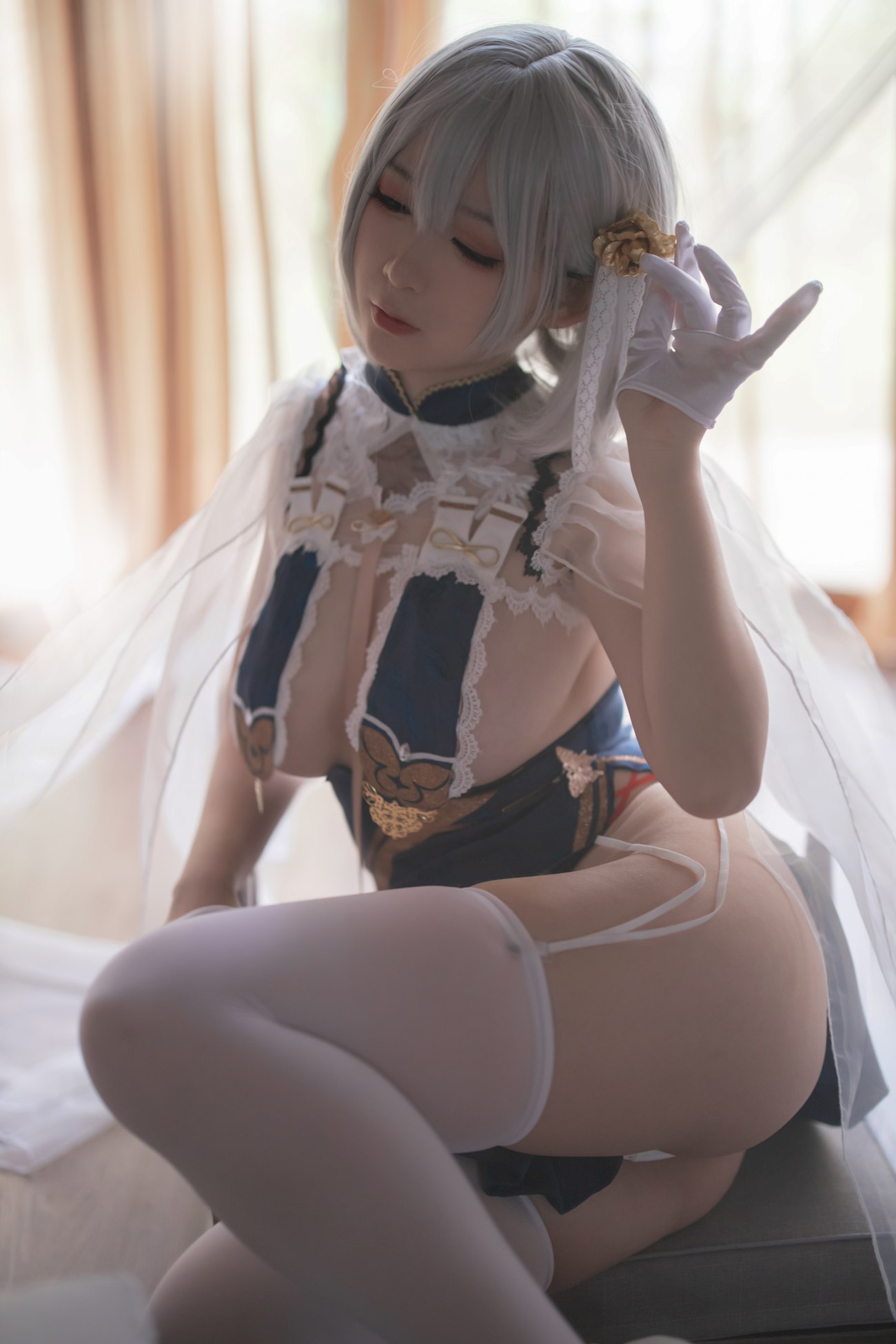 图片[17]-樱落酱w  – 旗袍天狼星[20P] – 速更版-美库