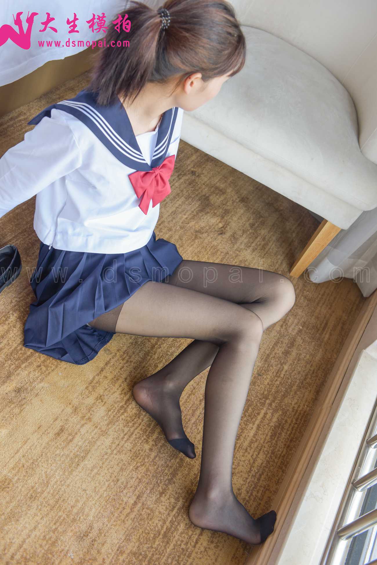 图片[12]-大生模拍 NO.210 意涵 JK黑丝[55P] – 速更版-美库