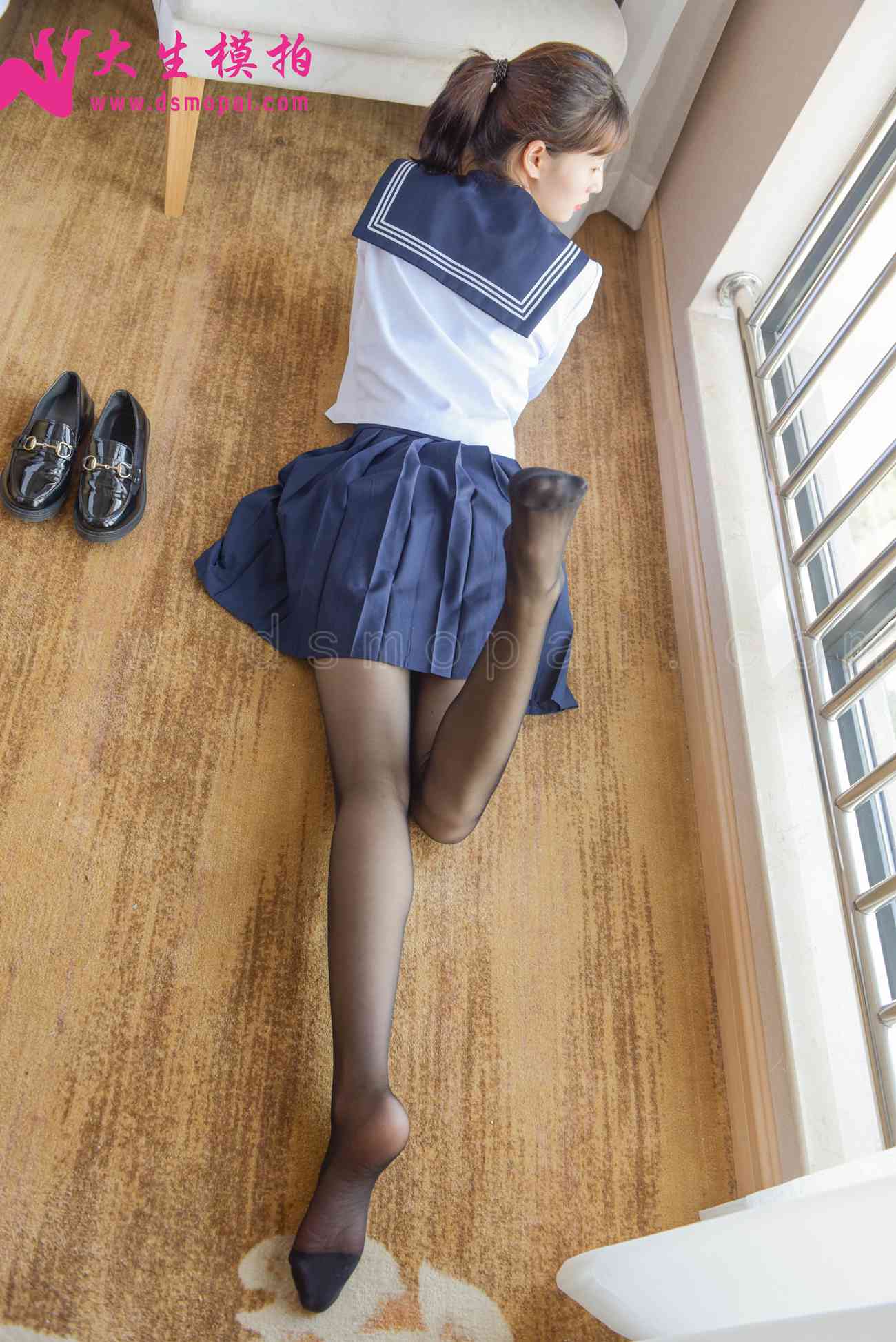 图片[15]-大生模拍 NO.210 意涵 JK黑丝[55P] – 速更版-美库