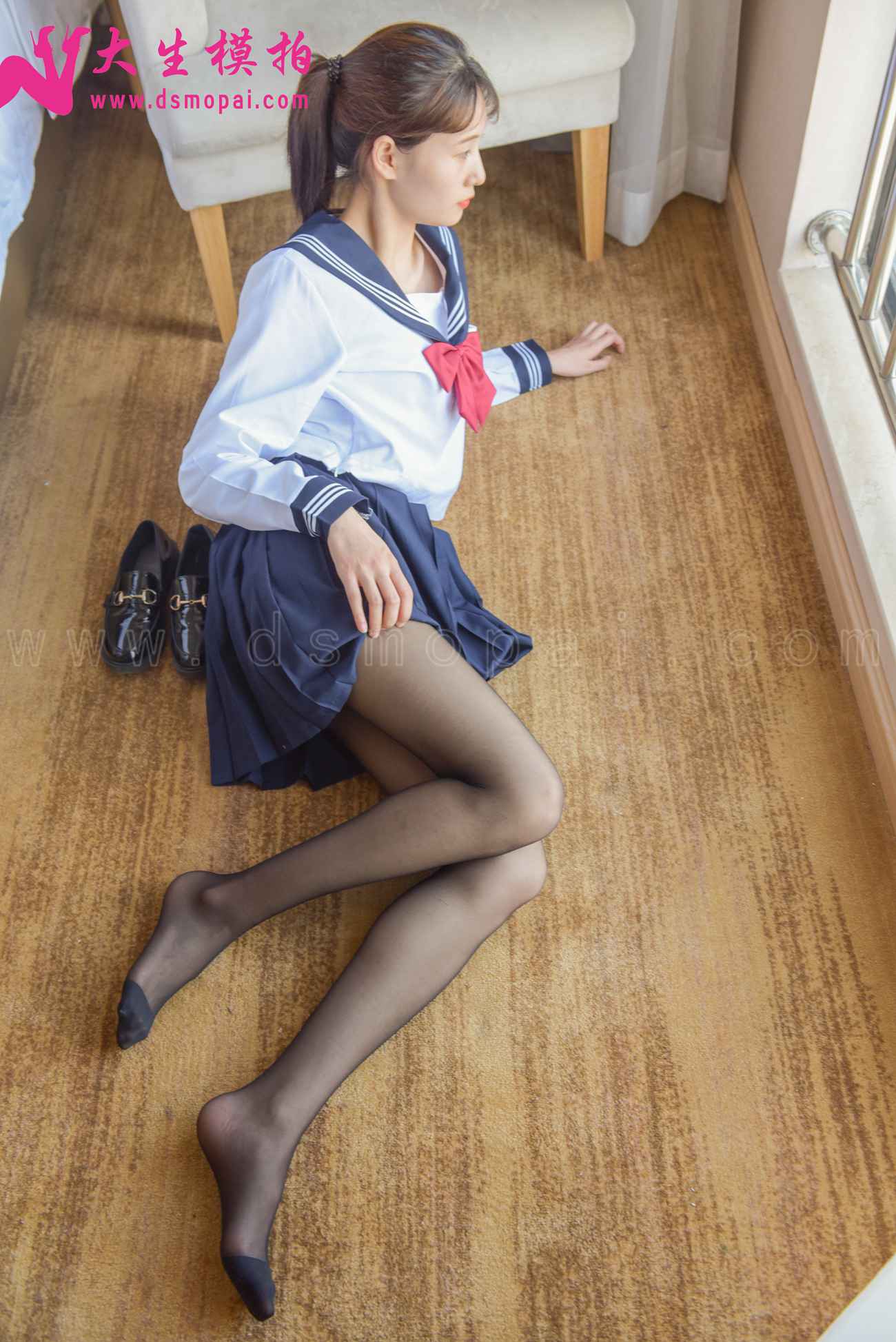 图片[18]-大生模拍 NO.210 意涵 JK黑丝[55P] – 速更版-美库