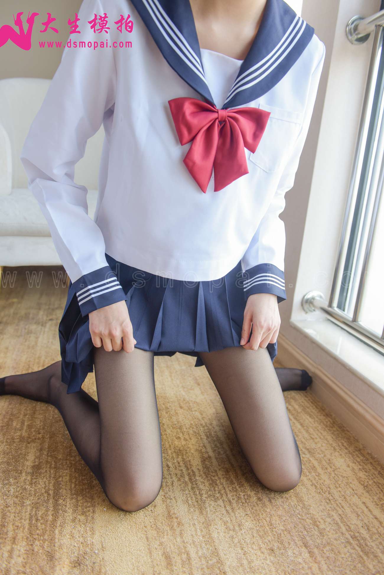 图片[51]-大生模拍 NO.210 意涵 JK黑丝[55P] – 速更版-美库