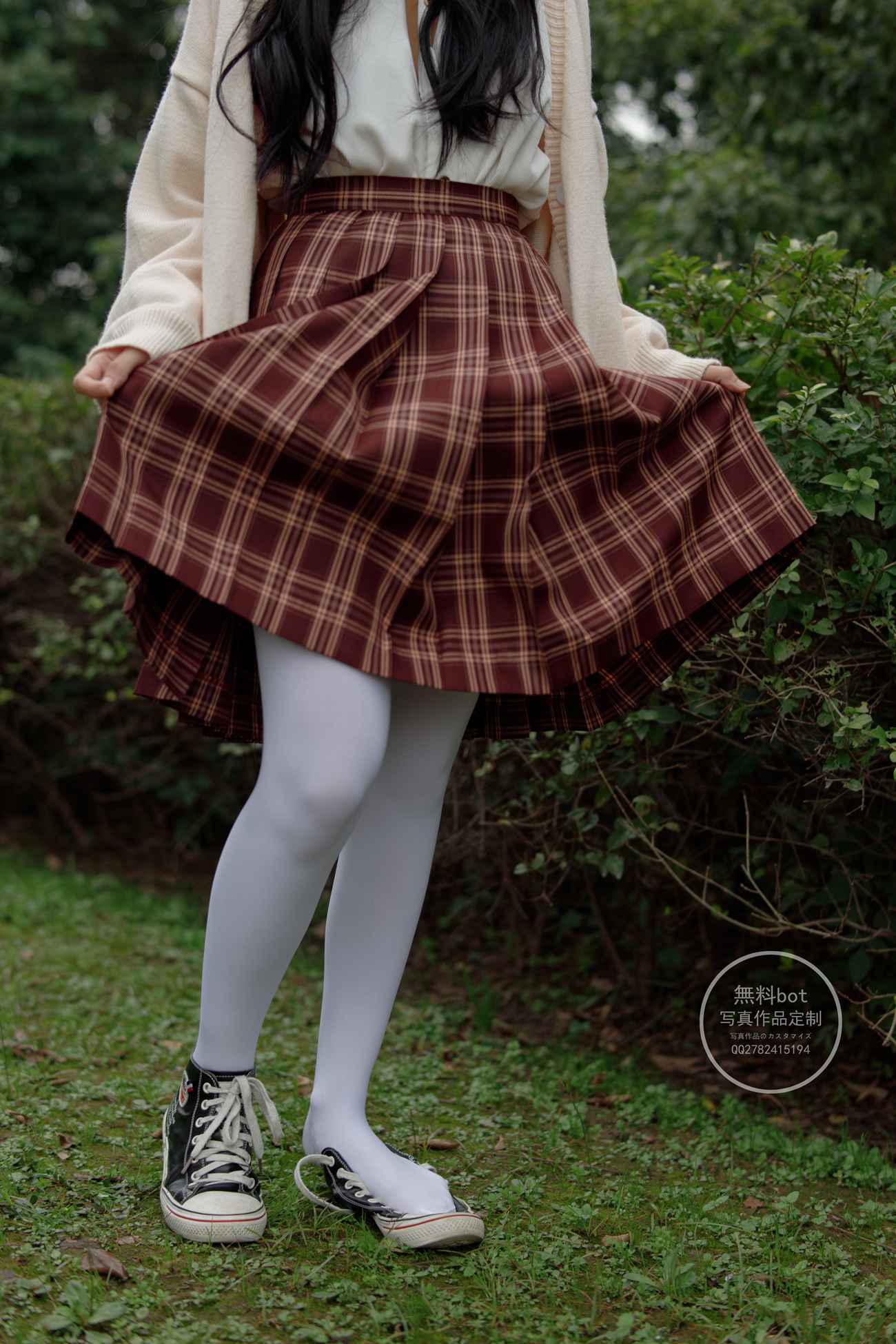 图片[11]-森萝财团写真 有料 NO.006 依依 户外白丝JK制服[90P] – 速更版-美库