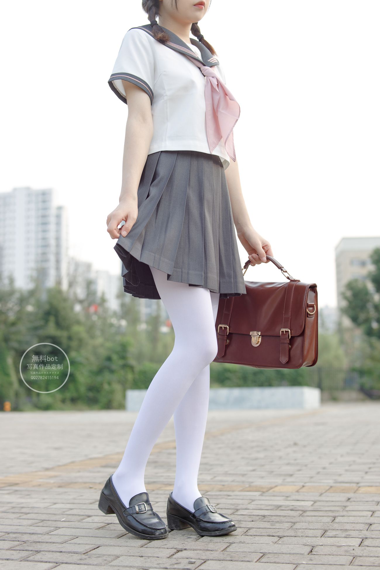 图片[29]-森萝财团写真 有料 NO.006 依依 户外白丝JK制服[90P] – 速更版-美库