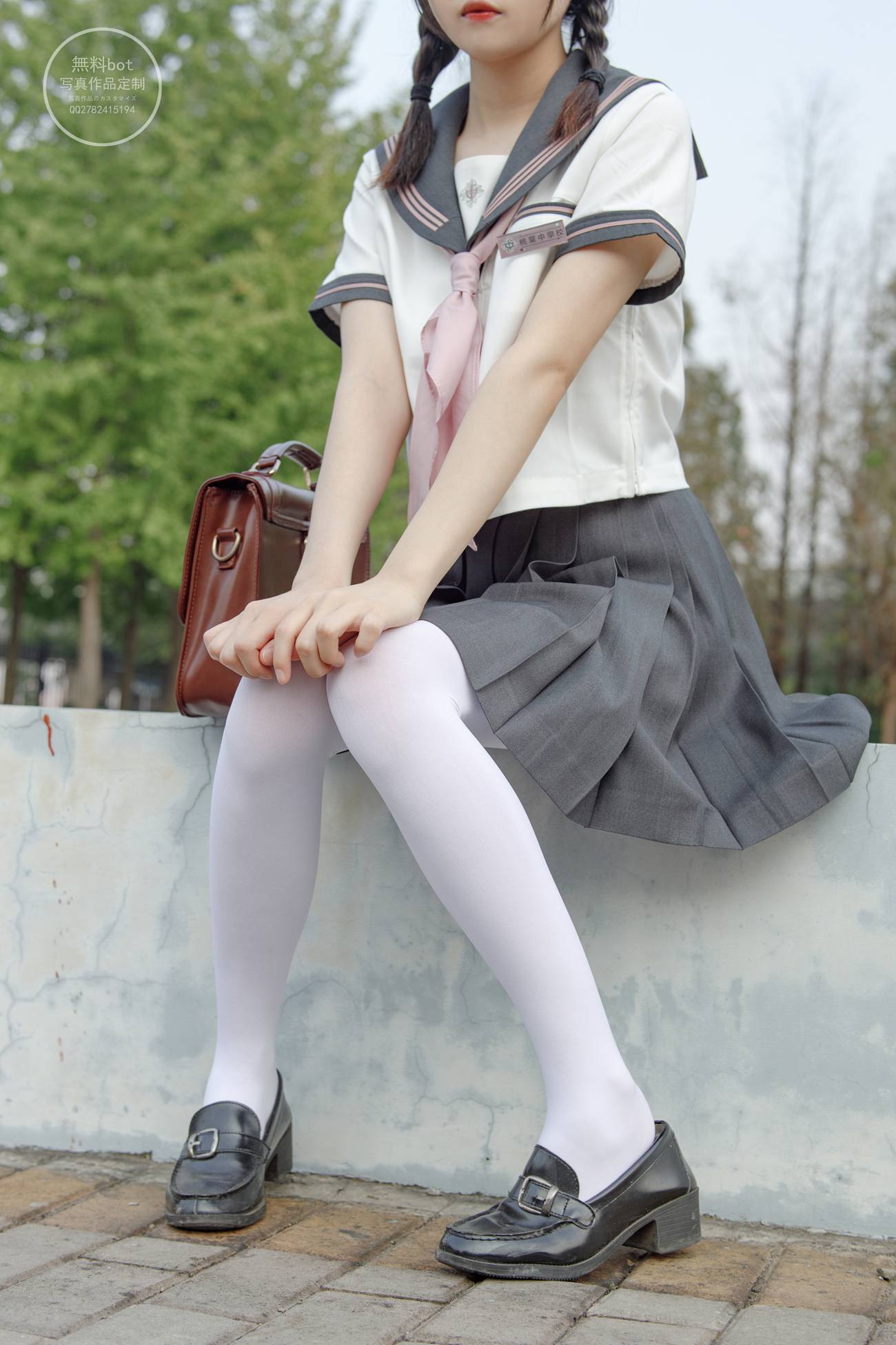 图片[35]-森萝财团写真 有料 NO.006 依依 户外白丝JK制服[90P] – 速更版-美库