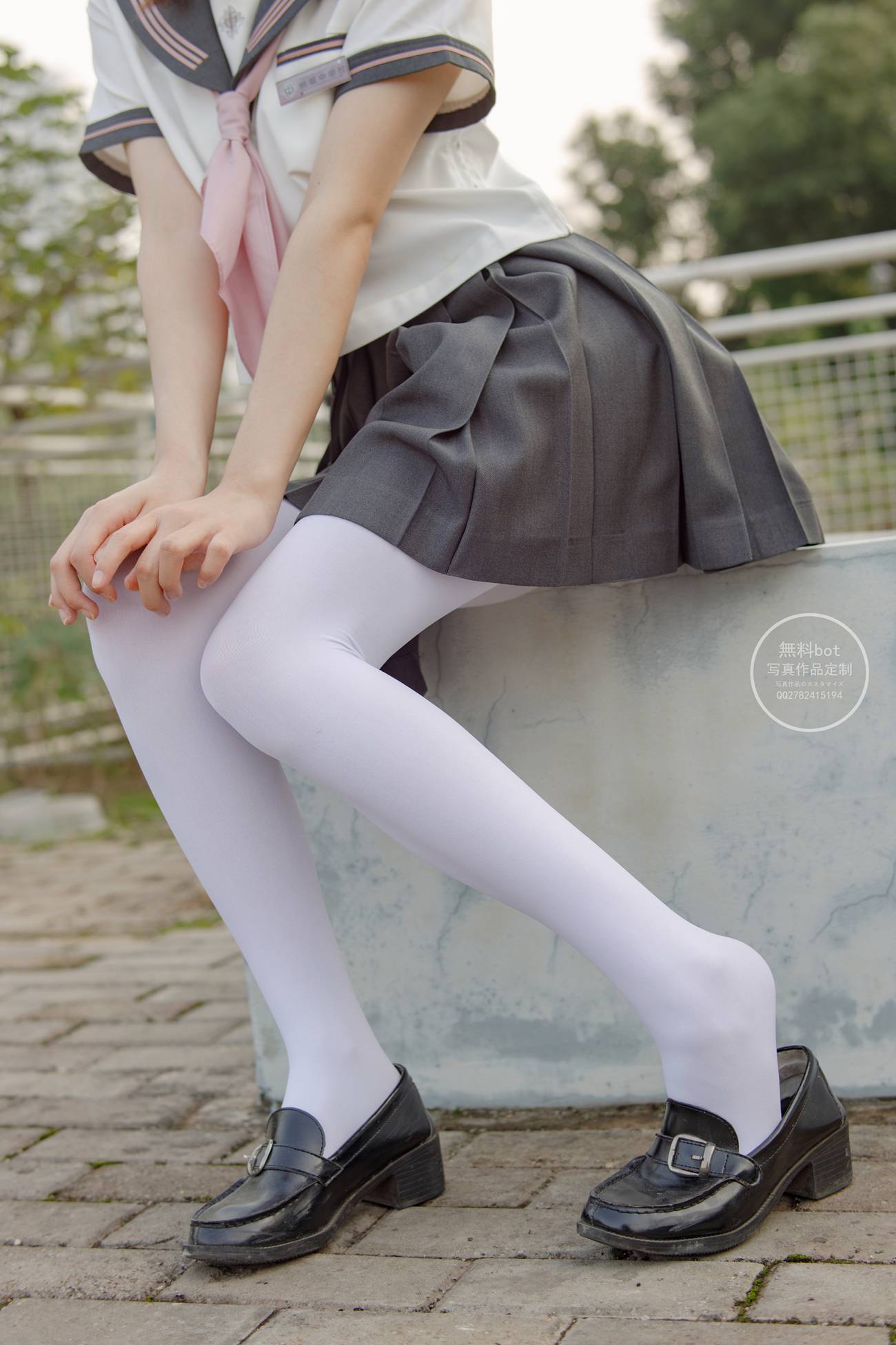 图片[41]-森萝财团写真 有料 NO.006 依依 户外白丝JK制服[90P] – 速更版-美库