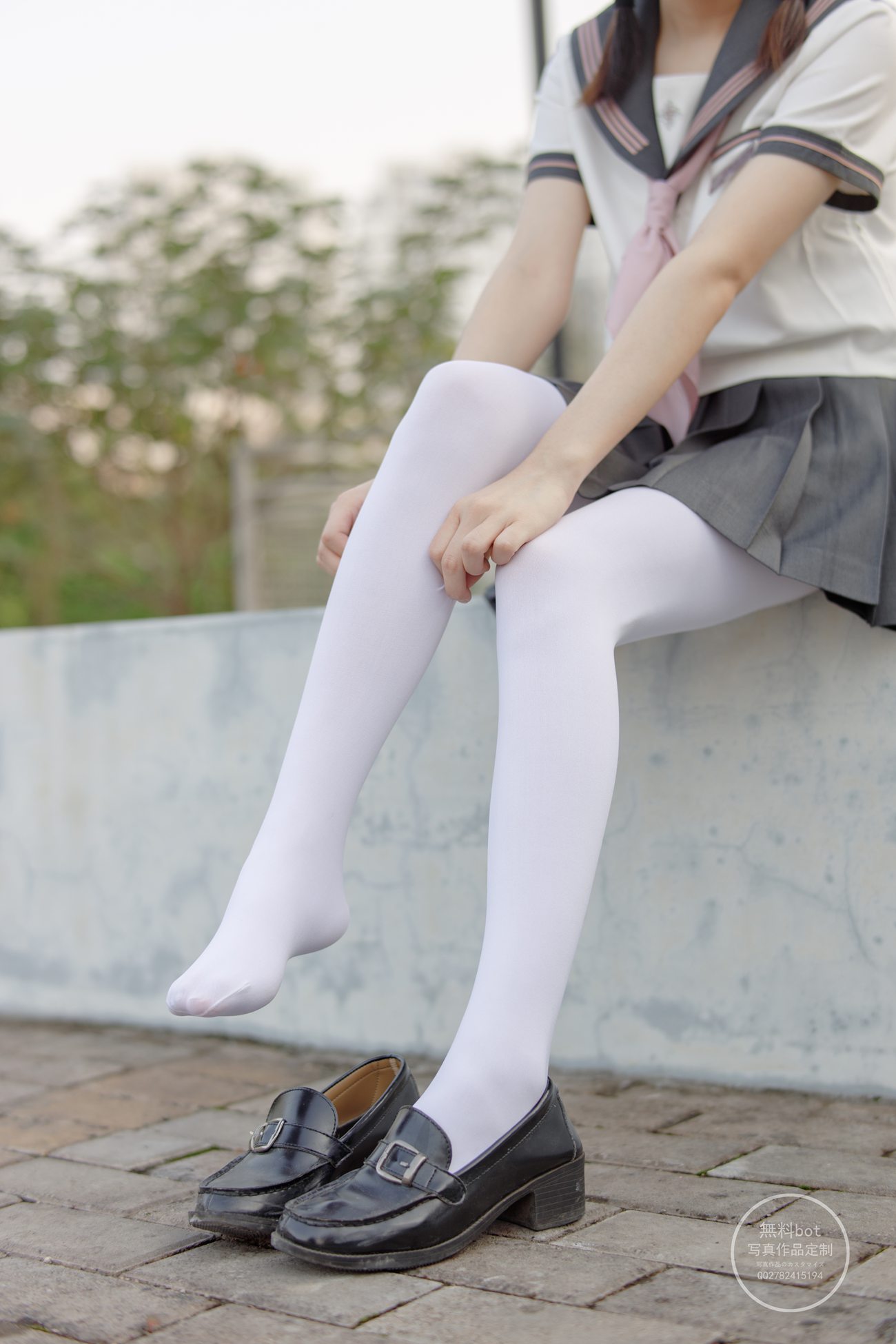 图片[47]-森萝财团写真 有料 NO.006 依依 户外白丝JK制服[90P] – 速更版-美库