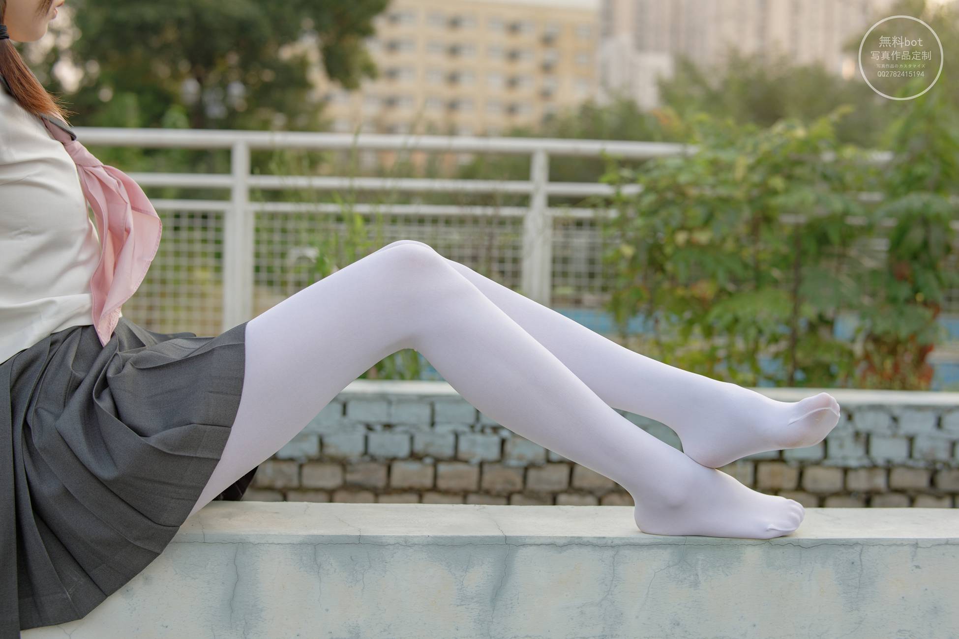 图片[61]-森萝财团写真 有料 NO.006 依依 户外白丝JK制服[90P] – 速更版-美库