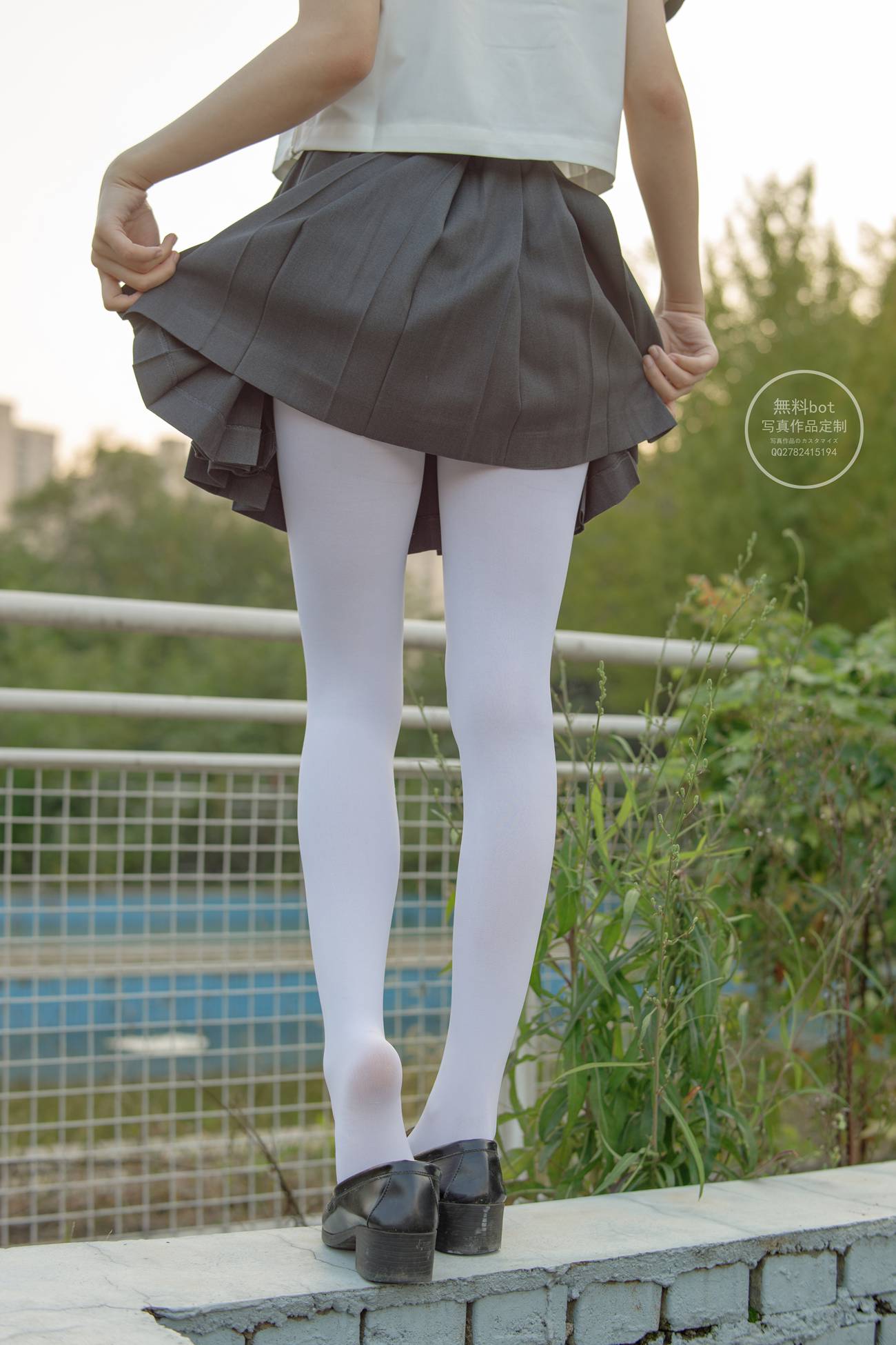 图片[68]-森萝财团写真 有料 NO.006 依依 户外白丝JK制服[90P] – 速更版-美库