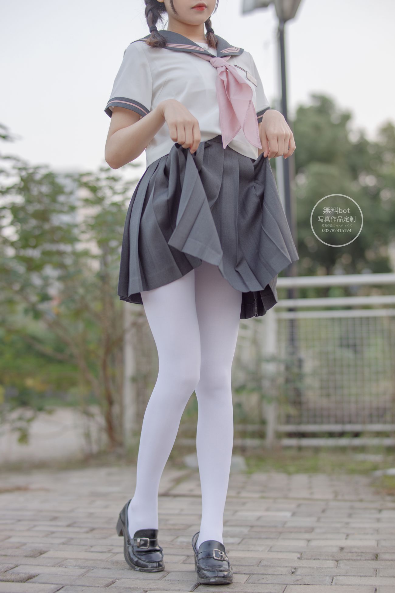 图片[73]-森萝财团写真 有料 NO.006 依依 户外白丝JK制服[90P] – 速更版-美库