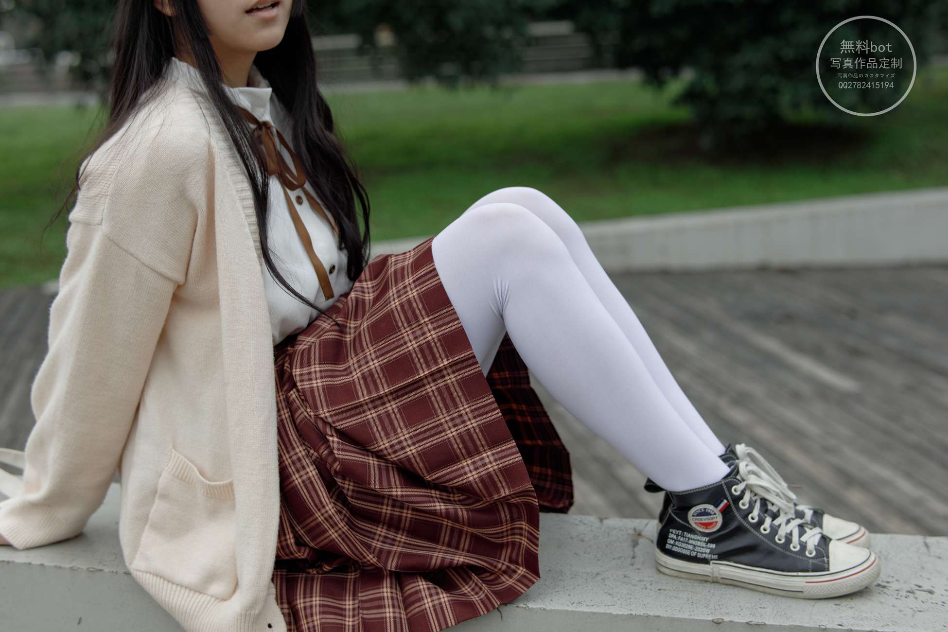 图片[84]-森萝财团写真 有料 NO.006 依依 户外白丝JK制服[90P] – 速更版-美库