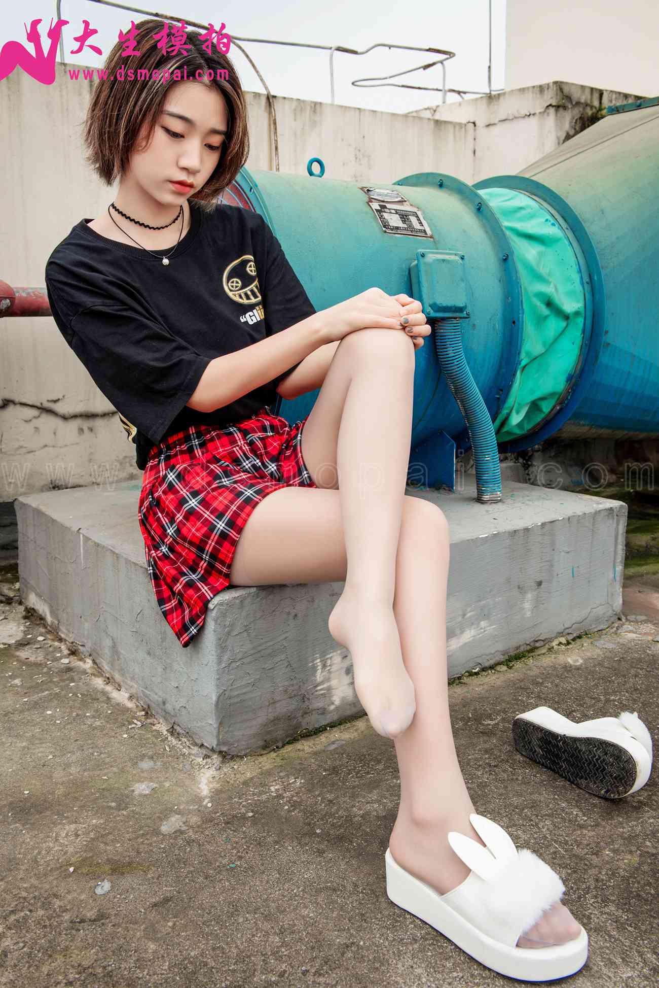 图片[15]-大生模拍 NO.214 小小 天台美足 [49P] – 速更版-美库