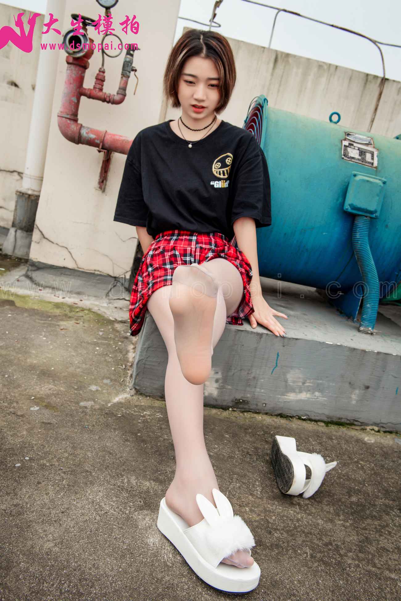 图片[21]-大生模拍 NO.214 小小 天台美足 [49P] – 速更版-美库