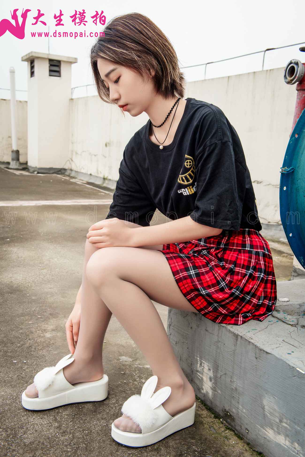 图片[47]-大生模拍 NO.214 小小 天台美足 [49P] – 速更版-美库