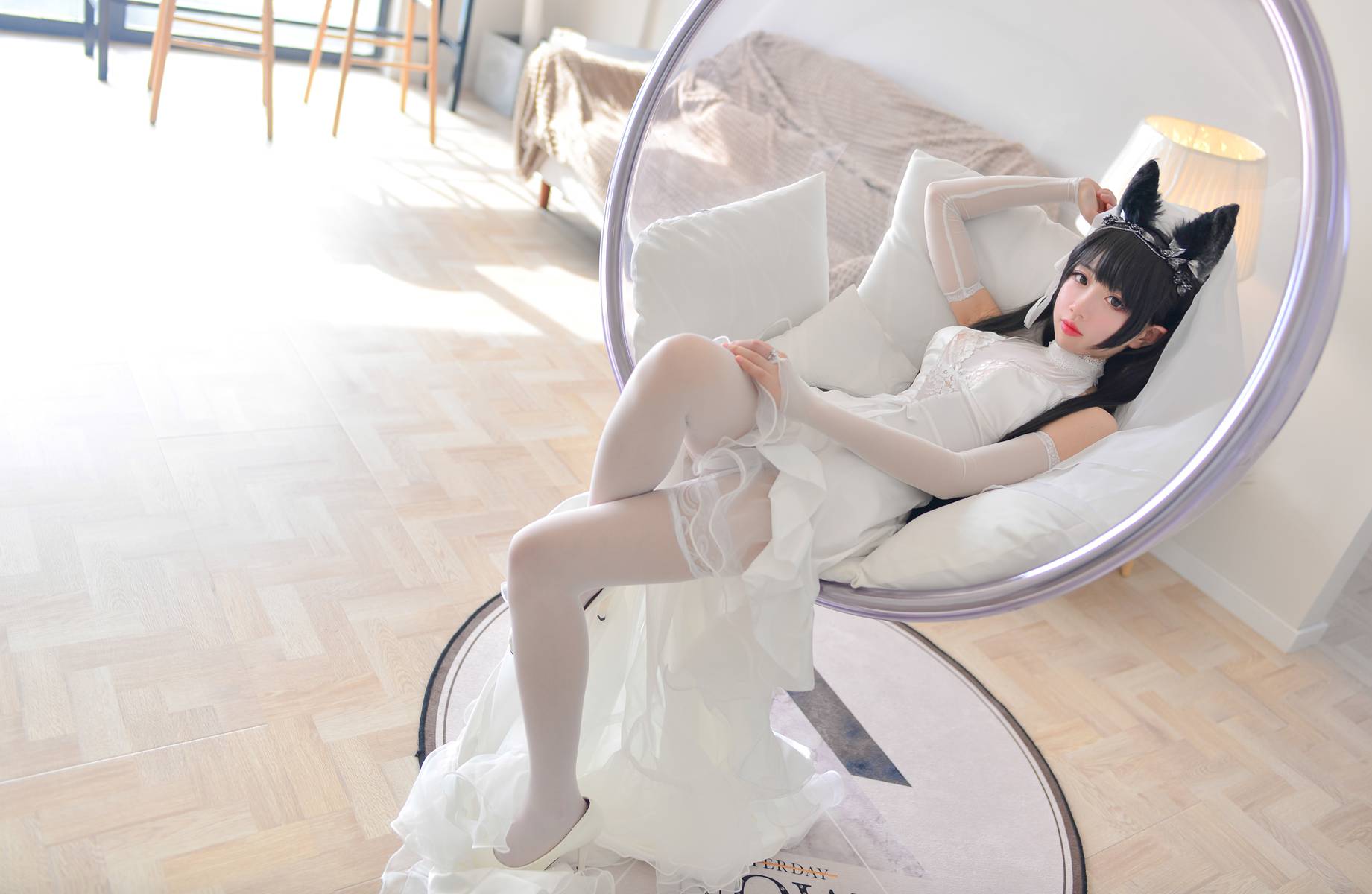 图片[33]-Cos小姐姐雪琪 爱宕婚纱 [38P] – 速更版-美库