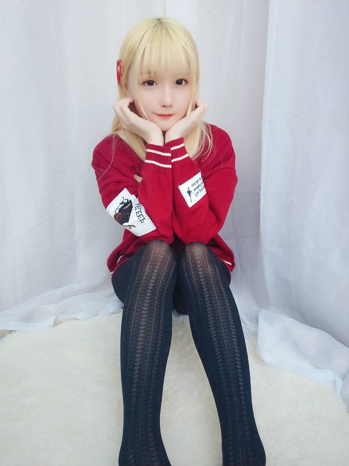 图片[11]-星之迟迟 玫瑰味黑丝[26P] – 速更版-美库