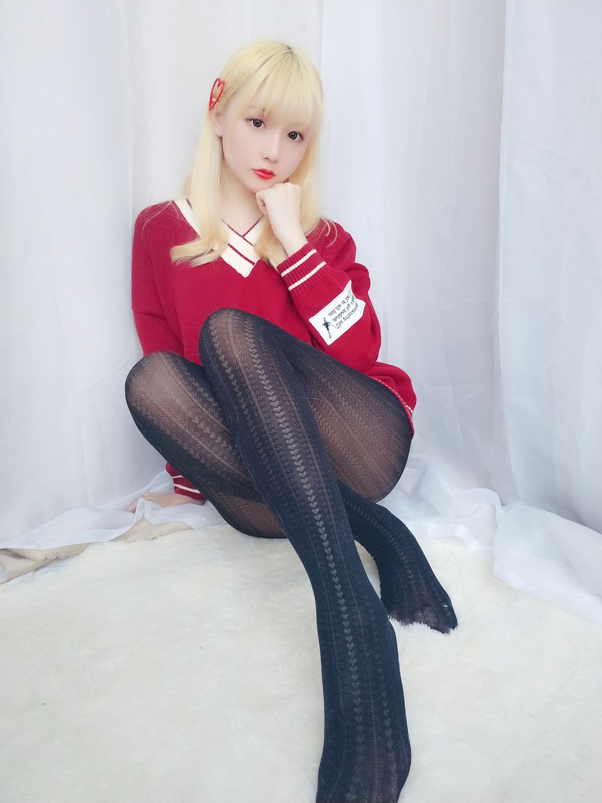 图片[13]-星之迟迟 玫瑰味黑丝[26P] – 速更版-美库